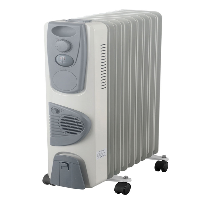 Chauffe-huile électrique 2000W avec ventilateur 9 nervures