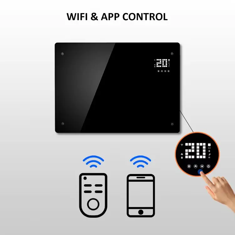 Electric Glass Panel Heater 2500w Wifi
