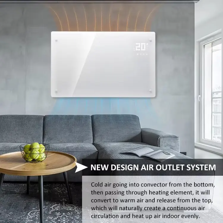 Electric Glass Panel Heater 2500w Wifi